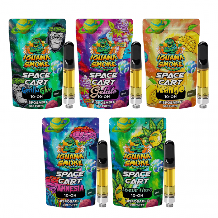 Cartuchos 10-OH de Iguana Smoke de 2ml, diferentes aromas.