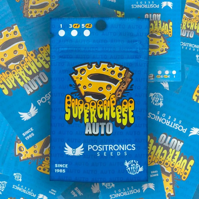 Semillas Auto Supercheese de Positronic Seeds. Blister.