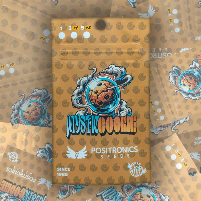 Semillas Mystic Cookie de Positronic Seeds, blister.
