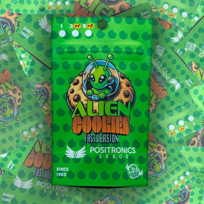 Semillas Fast Version Alien Cookies de Positronics Seeds, blister.