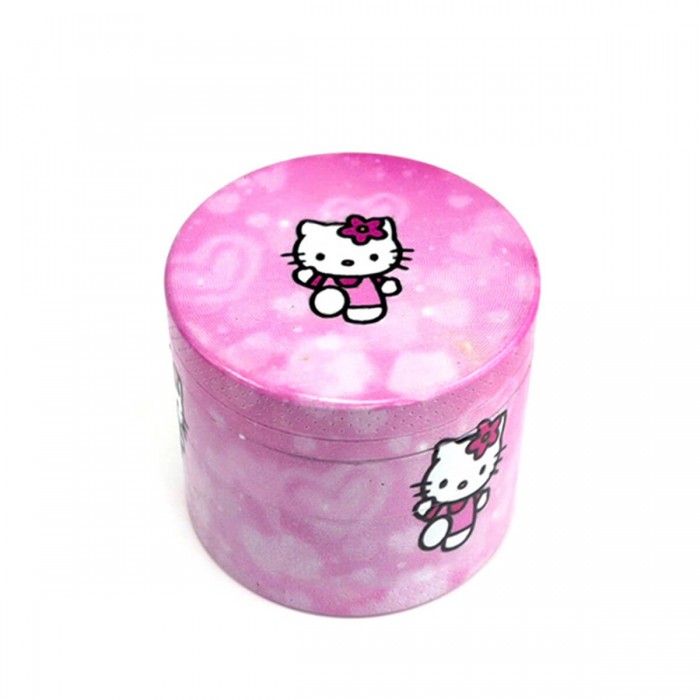 Grinder metálico con polinizador Hello Kitty Rosa 40mm.