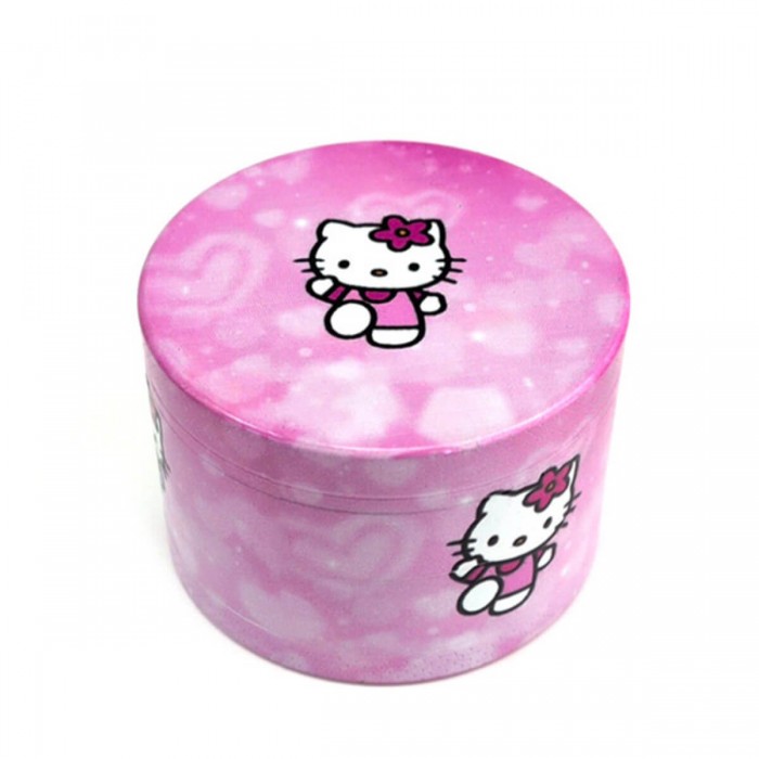 Grinder metálico con polinizador Hello Kitty Rosa 40mm.