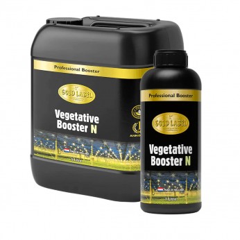 Vegetative Booster N de Gold Label, diferentes formatos.