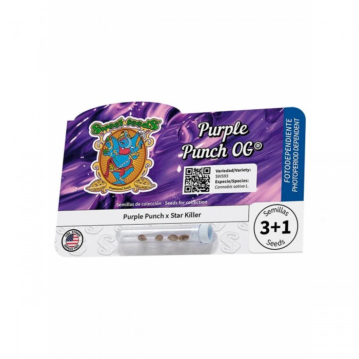 Semillas Purple Punch OG de Sweet Seeds, blister.