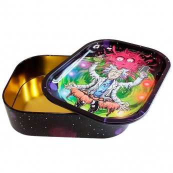 Caja Metal con Bandeja Ganesha abierta.