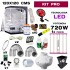 Kit de armario profesional de 720w y 120x120 cm.