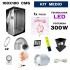 kit de armario led 300w 100x100 para cultivo