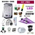kit de armario led 200w de 80x80 profesional