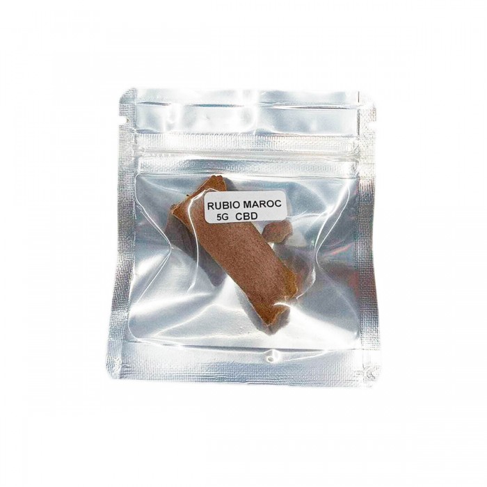 Polen CBD Rubio Maroc, envase de 5 gramos.