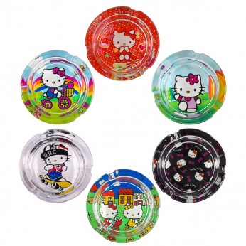 Cenicero Hello Kitty de cristal de 85mm.