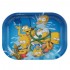 Bandeja de metal Familia Simpson 14x18 cm.