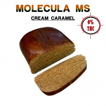 Hachís MS 50% Cream Caramel en 5g y 100g, logo.