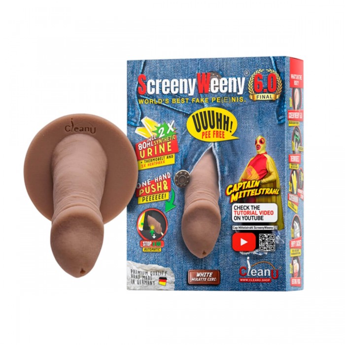 Pene falso Screeny Weeny 6.0, modelo circuncisa.