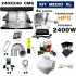 Armario de cultivo interior completo HPS 4x600W con armario Cultibox Open 240x240x200 cm Medio.
