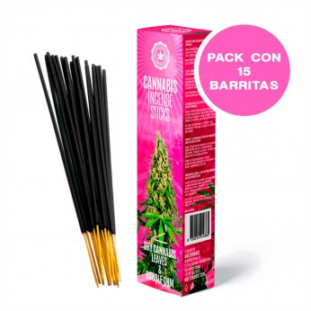 Barritas de incienso de cannabis con aroma chicle Bubblegum.