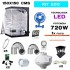Kit de cultivo con armario Económico. Cultibox light plus de 150x150 y foco LED 720w