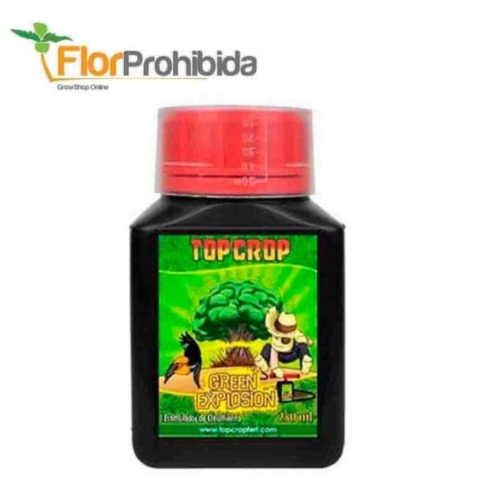 Green Explosion (Top Crop) - Estimulador de crecimiento orgánico para marihuana, 250ml.