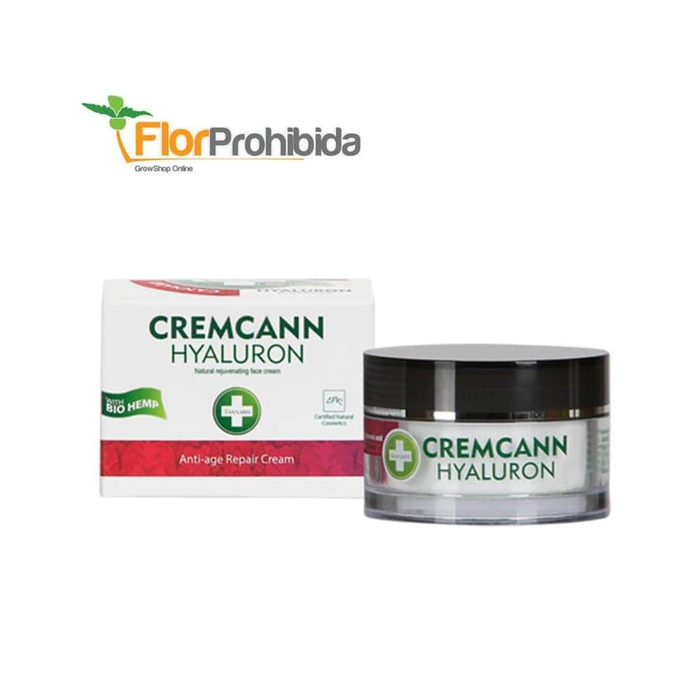 Cremcann Hyaluron Natural (Annabis) - Crema antiedad con CBD y ácido hialurónico.