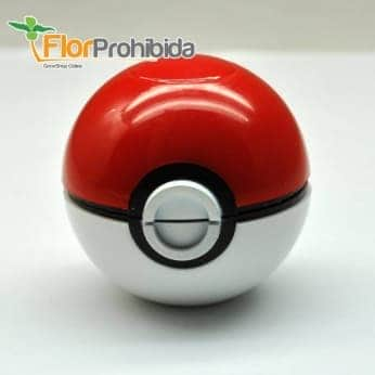 Grinder pokeball para marihuana con forma de bola Pokémon. 