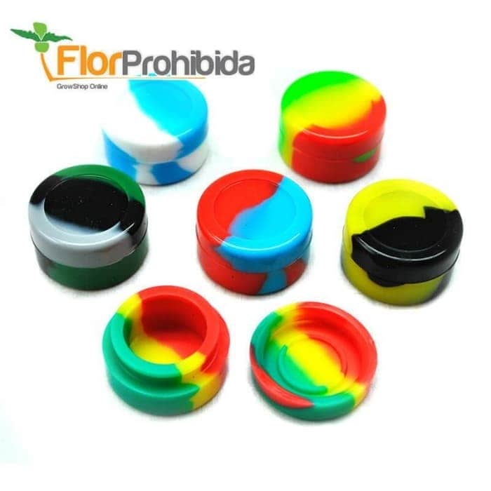 Bote de silicona antiadherente para extracciones de BHO. Colores.