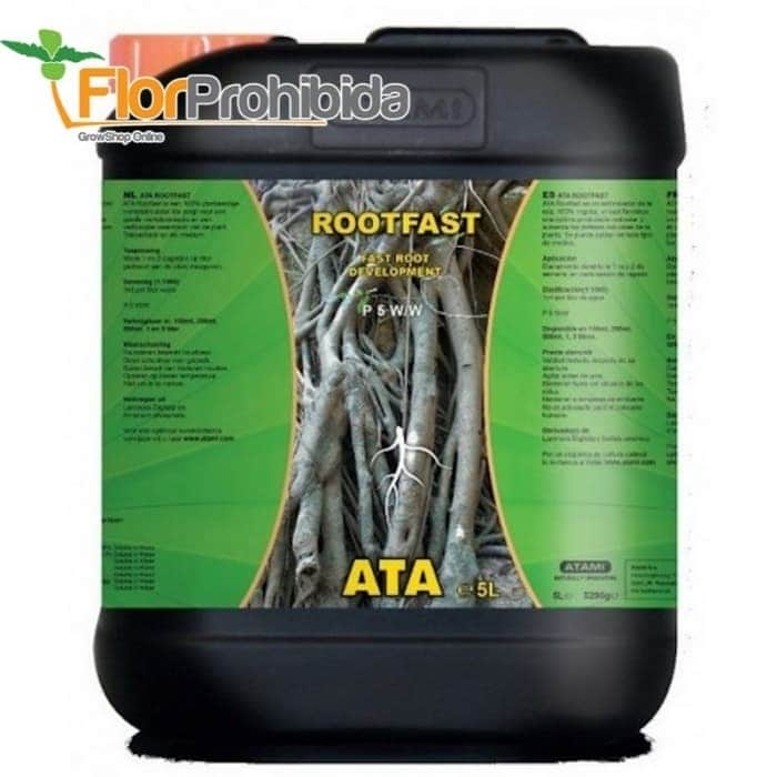 Rootfast de Atami, estimulador de raíces, envase de 5L.