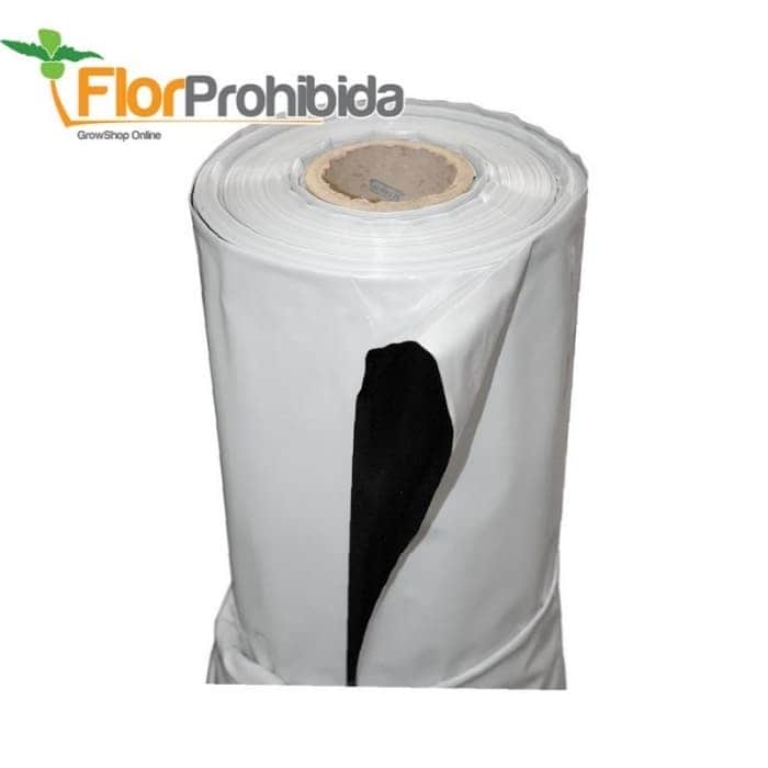 PLASTICO REFLECTANTE BLANCO/NEGRO (2m x 1m) GRUESO