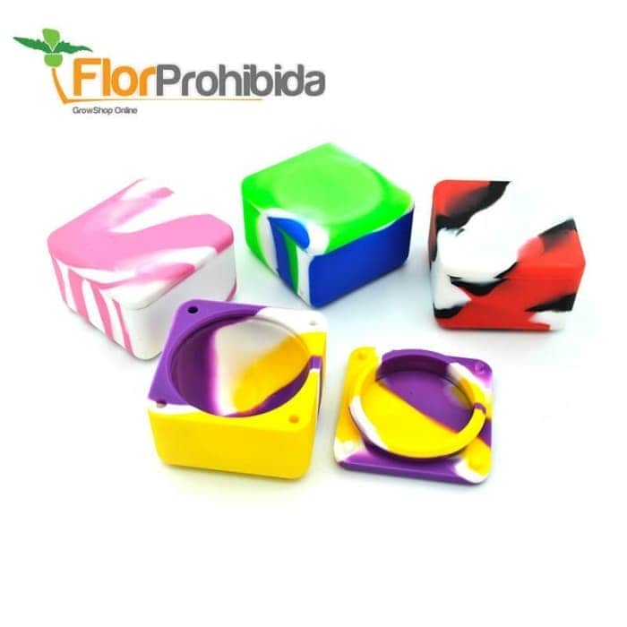 BOTE SILICONA CUBO 57MM