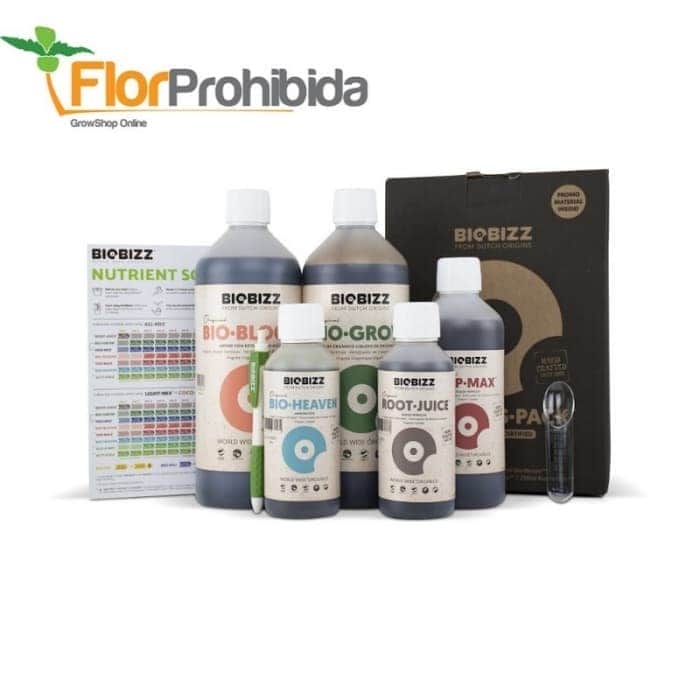 Starters Pack de Biobizz - Kit de abonos orgánicos para marihuana.
