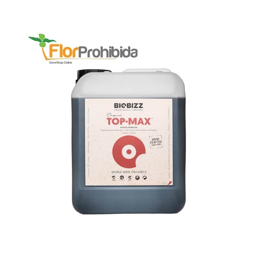 Top Max - Estimulador y potenciador de floración orgánico para marihuana.