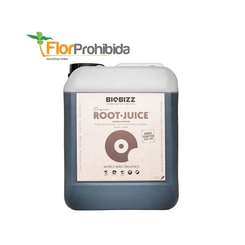Root Juice de Biobizz - Estimulador de raíces orgánico para marihuana.