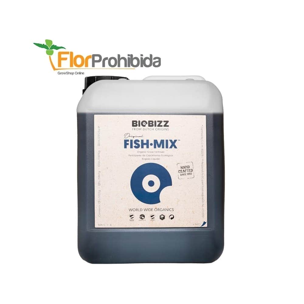 Fish Mix - Abono orgánico de crecimiento para marihuana. Envase de 500ml.