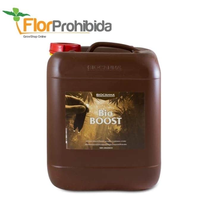 Estimulador de floración orgánico Bio Boost de Bio Canna, envase de 5L.
