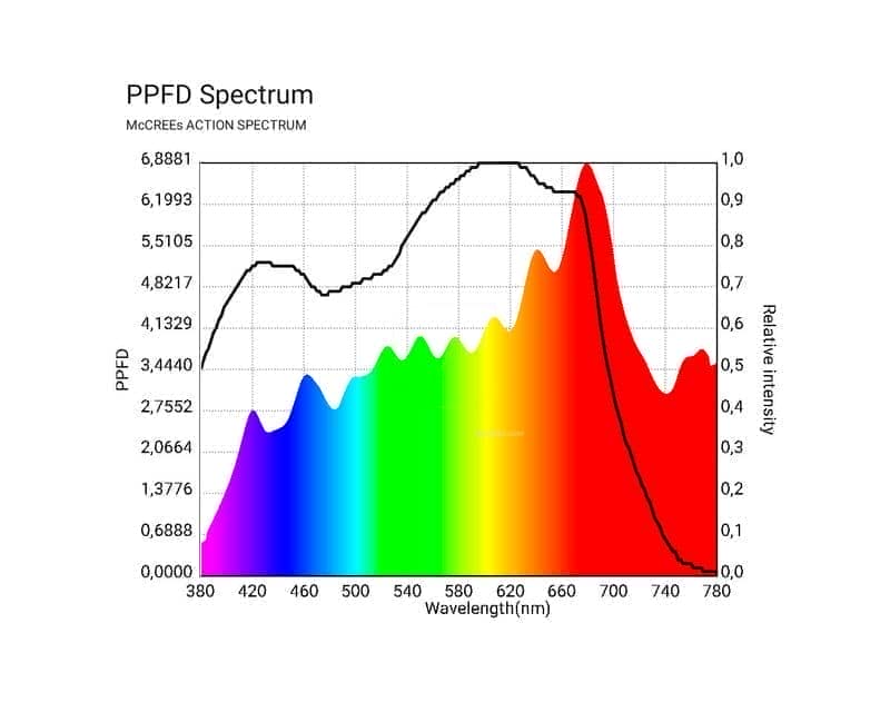 Espectrometría bombilla DE 630W