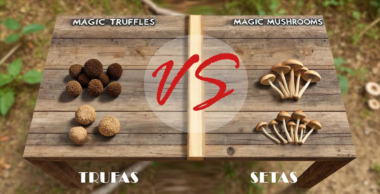 Diferencias entre setas mágicas y trufas mágicas