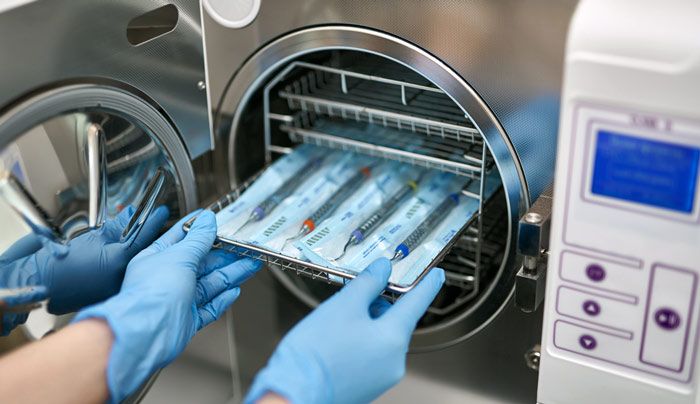 Autoclave para la esterilización de sustratos de setas