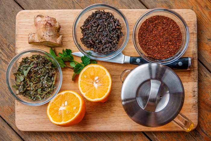 Ingredientes para preparar Té de marihuana en casa