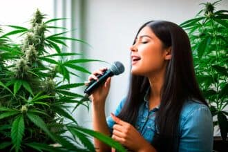 La música ayuda a las plantas de marihuana