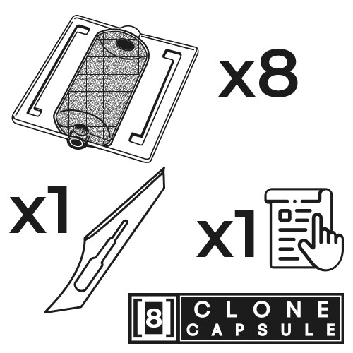 Componentes del kit capsulas de clonación rootec