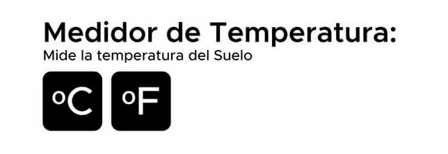 Medidor Suelo Meliflor, temperatura