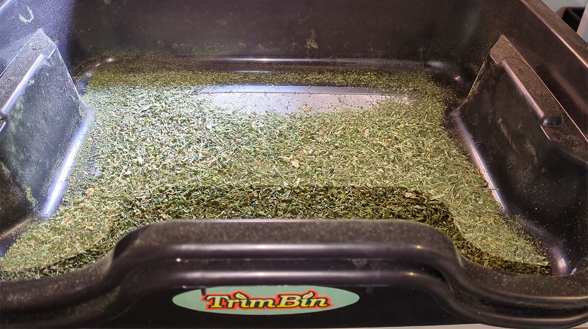 Trim Bin en uso.